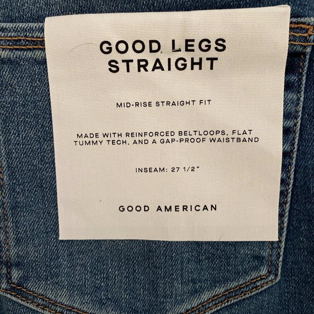 Good American Good Legs Straight Jeans